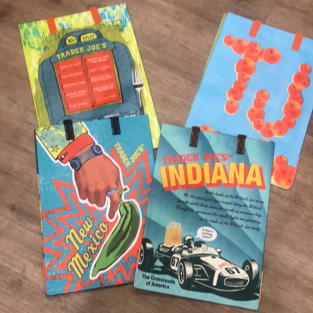Trader Joe’s reusable state bags NWT